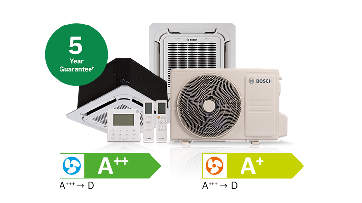 Bosch Climate 5000 Large Split Cassette range