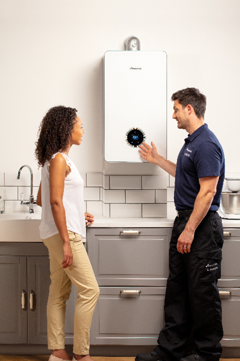 System boiler installer and homeowner